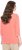 Ulla Popken Make It Amazing 3/4 Sleeve Graphic Tee Coral - Trykte T-shirts til kvinder - 