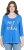Ulla Popken Make It Amazing 3/4 Sleeve Graphic Tee Pacific Blue - Trykte T-shirts til kvinder - 