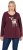 Ulla Popken Fawn Long Sleeve Graphic Tee Plum - Trykte T-shirts til kvinder - 