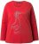 Ulla Popken Holiday Long Sleeve Graphic Tee Salsa Red - Trykte T-shirts til kvinder - 