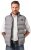 JP1880 Quilted Vest Outdoor Stand-up Collar Grey - Jakker - Jakker i store størrelser, 2XL- 12XL