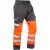 Leo Bideford Ecoviz Poly/Cotton Cargo Trouser Hi-Vis Orange/Grey - Arbejdstøj - Arbejdstøj i store størrelser