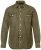 JP1880 Denim Shirt Long Sleeve Olive Green - Skjorter - Skjorter til store mænd 2XL- 8XL
