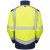 Leo Bowden Ecoviz Softshell Jacket Hi-Vis Yellow/Navy Print - Arbejdstøj - Arbejdstøj i store størrelser