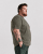 Motley Denim Stockholm T-shirt Dark Khaki - T-shirts - T-shirts i store størrelser - 2XL-14XL