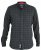 D555 Taylor Long Sleeve Shirt Charcoal - Skjorter - Skjorter til store mænd 2XL- 8XL