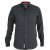 D555 Taylor Long Sleeve Shirt Charcoal - Skjorter - Skjorter til store mænd 2XL- 8XL
