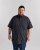 Motley Denim Zagreb Kortærmet Skjorte Mørkegrå - Skjorter - Skjorter til store mænd 2XL- 8XL