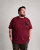 Motley Denim Milan T-shirt Rød - T-shirts - T-shirts i store størrelser - 2XL-14XL