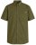 Motley Denim Zagreb Kortærmet Skjorte Mørk khaki - Skjorter - Skjorter til store mænd 2XL- 8XL