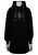 Nora Mikken KADRI WHITE Long Hoodie Black - Trøjer og hættetrøjer - Sweatere & hoodies til kvinder