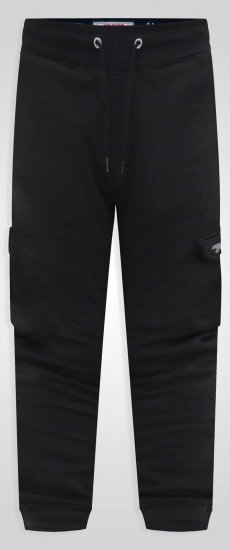 D555 Dexter 1 Cargo Jogger With Bear Embroidery Sort - Joggingbukser og shorts - Sweatpants og Sweatshorts 2XL-12XL