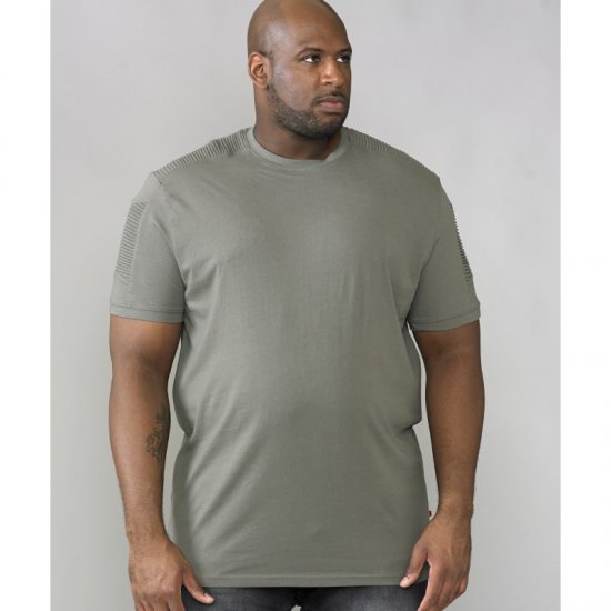 D555 Callum T-shirt Khaki - T-shirts - T-shirts i store størrelser - 2XL-14XL