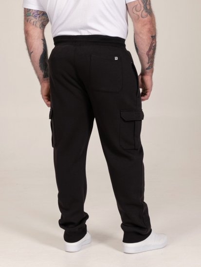 D555 Dexter 1 Cargo Jogger With Bear Embroidery Sort - Joggingbukser og shorts - Sweatpants og Sweatshorts 2XL-12XL
