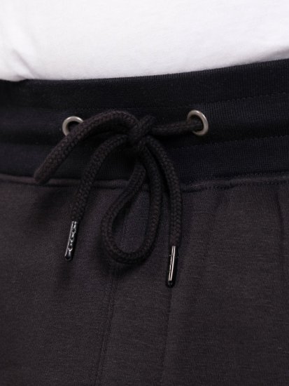 D555 Dexter 1 Cargo Jogger With Bear Embroidery Sort - Joggingbukser og shorts - Sweatpants og Sweatshorts 2XL-12XL