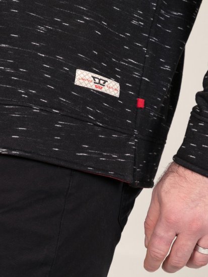 D555 Chandler Reno 1/4 Zip Neck Sweatshirt With Bear Logo Sort - Trøjer og hættetrøjer - Trøjer og Hættetrøjer i store størrelser - 2XL-14XL