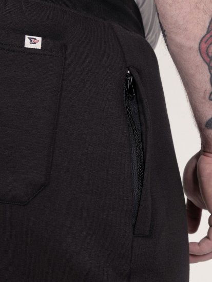 D555 Dexter 1 Cargo Jogger With Bear Embroidery Sort - Joggingbukser og shorts - Sweatpants og Sweatshorts 2XL-12XL