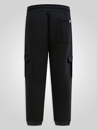 D555 Dexter 1 Cargo Jogger With Bear Embroidery Sort - Joggingbukser og shorts - Sweatpants og Sweatshorts 2XL-12XL