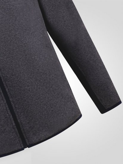 D555 Conrad Detachable Hood Bonded Fleece Zip Through Hoody Mørkeblå - Trøjer og hættetrøjer - Trøjer og Hættetrøjer i store størrelser - 2XL-14XL