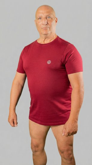 20 Nodi Mezzogiorno Sports T-Shirt Red - T-shirts - T-shirts i store størrelser - 2XL-14XL