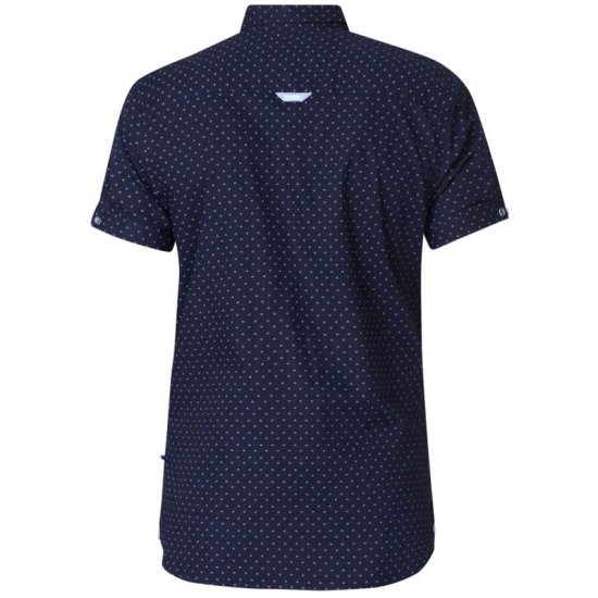 D555 Kurt Printed Short Sleeve Shirt - Skjorter - Skjorter til store mænd 2XL- 8XL