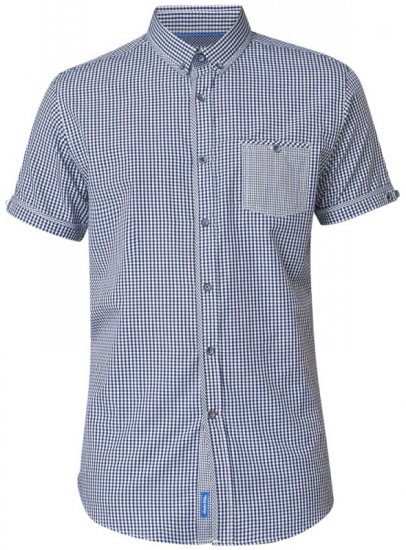 D555 Hank Gingham Short Sleeve Shirt - Skjorter - Skjorter til store mænd 2XL- 8XL