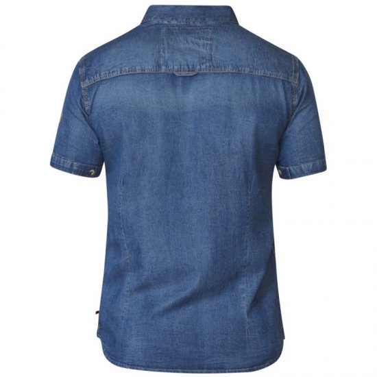 D555 Mike Denim Shirt - Skjorter - Skjorter til store mænd 2XL- 8XL