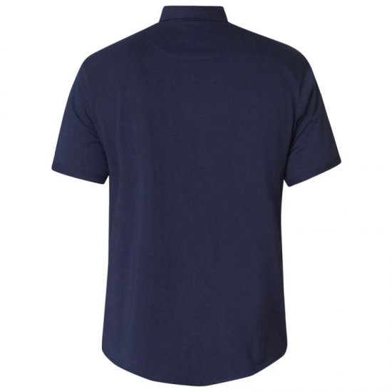 D555 Beaver Couture Jersey Shirt Navy - Skjorter - Skjorter til store mænd 2XL- 8XL
