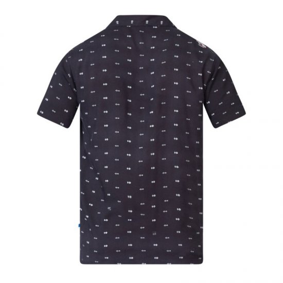 D555 Luciano Bowling Shirt Black - Skjorter - Skjorter til store mænd 2XL- 8XL