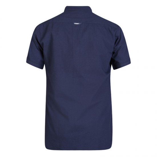 D555 Wesson Shirt Navy - Skjorter - Skjorter til store mænd 2XL- 8XL