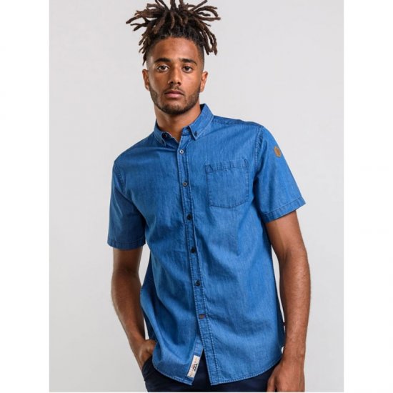 D555 Arnold Denim Shirt - Skjorter - Skjorter til store mænd 2XL- 8XL