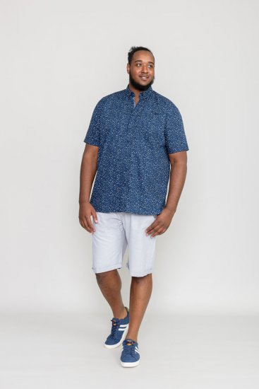 D555 FINDON Print Shirt - Skjorter - Skjorter til store mænd 2XL- 8XL