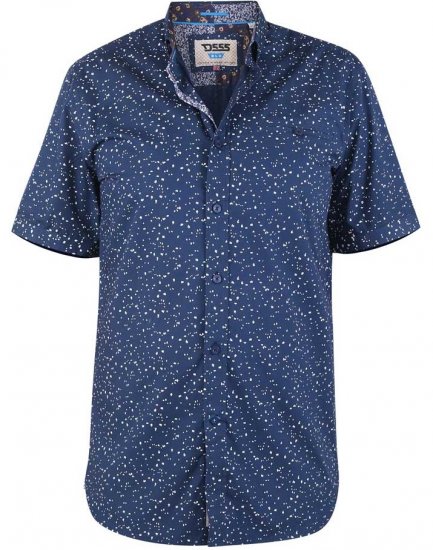 D555 FINDON Print Shirt - Skjorter - Skjorter til store mænd 2XL- 8XL