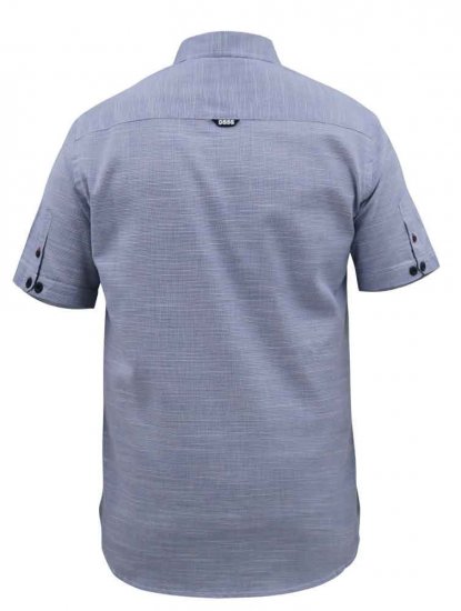 D555 Hadley S/S Micro Dog Tooth Check Shirt - Skjorter - Skjorter til store mænd 2XL- 8XL