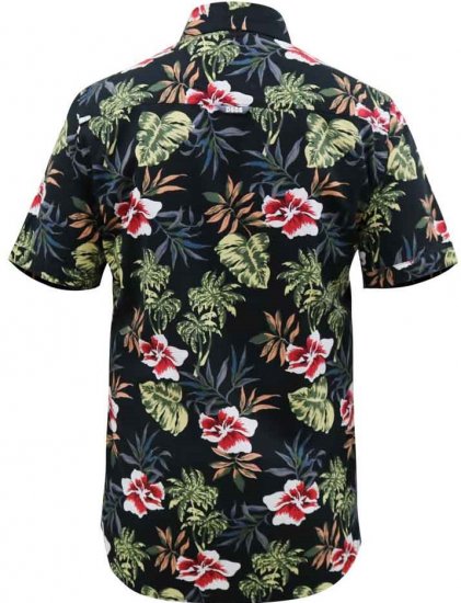 D555 Wilton Hawaiian Ao Print Short Sleeve Shirt - Skjorter - Skjorter til store mænd 2XL- 8XL