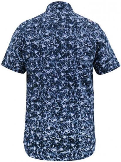 D555 Padbury Floral Ao Printed S/S Shirt Navy - Skjorter - Skjorter til store mænd 2XL- 8XL