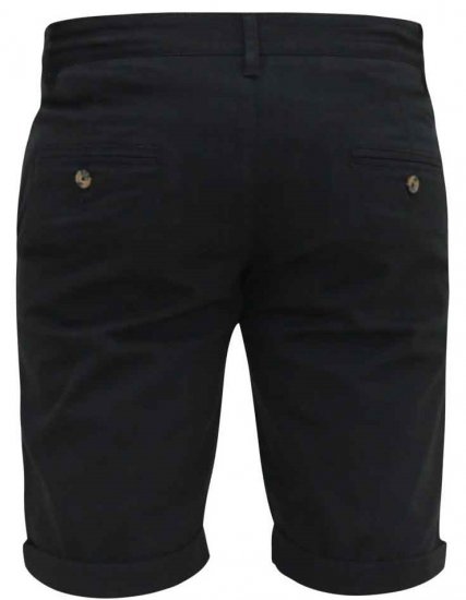 D555 Nelson Stretch Chino Shorts Black - Shorts - Shorts i store størrelser - W40-W60