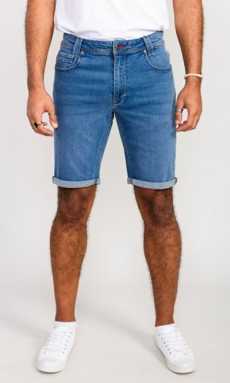 D555 Suffolk Blue Stretch Denim Shorts - Shorts - Shorts i store størrelser - W40-W60