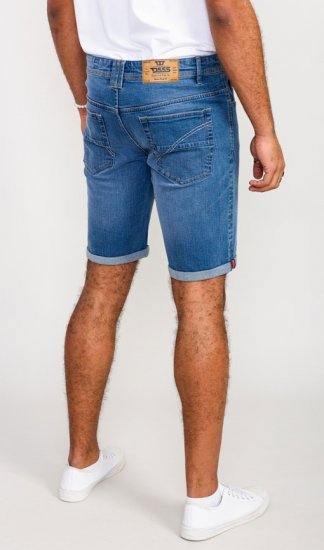 D555 Suffolk Blue Stretch Denim Shorts - Shorts - Shorts i store størrelser - W40-W60