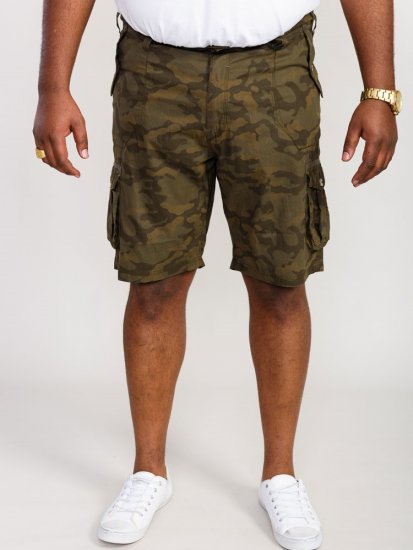 D555 Woobridge Camo Cotton Cargo Shorts - Shorts - Shorts i store størrelser - W40-W60