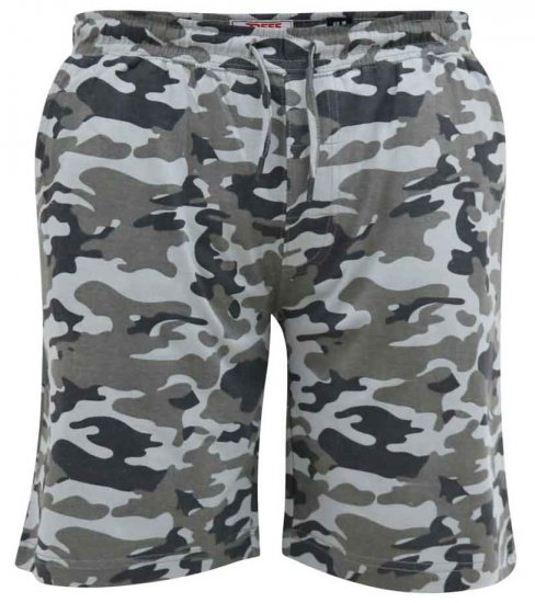 D555 Carlton Elasticated Waist Jersey Camo Shorts - Joggingbukser og shorts - Sweatpants og Sweatshorts 2XL-12XL
