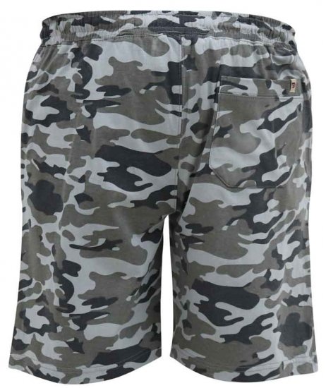 D555 Carlton Elasticated Waist Jersey Camo Shorts - Joggingbukser og shorts - Sweatpants og Sweatshorts 2XL-12XL