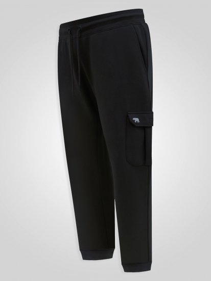 D555 Dexter 1 Cargo Jogger With Bear Embroidery Sort - Joggingbukser og shorts - Sweatpants og Sweatshorts 2XL-12XL