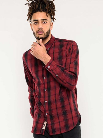 D555 Benalla Check Long Sleeve Button Down Shirt - Skjorter - Skjorter til store mænd 2XL- 8XL