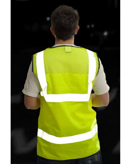 Leo Velator Mesh Back Waistcoat Hi-Vis Yellow - Arbejdstøj - Arbejdstøj i store størrelser