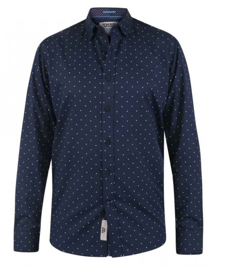 D555 Boscastle LS Shirt - Skjorter - Skjorter til store mænd 2XL- 8XL