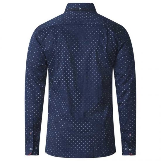 D555 Rashard Long Sleeve Printed Shirt - Skjorter - Skjorter til store mænd 2XL- 8XL