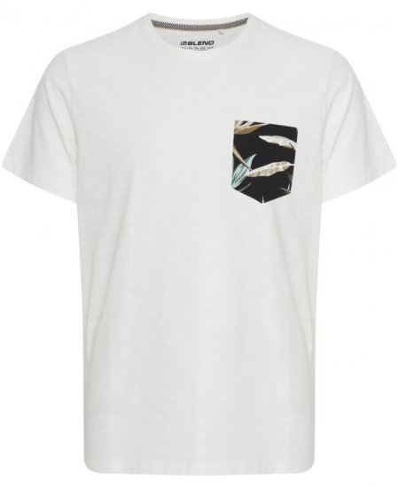 Blend 5038 T-shirt White - T-shirts - T-shirts i store størrelser - 2XL-14XL