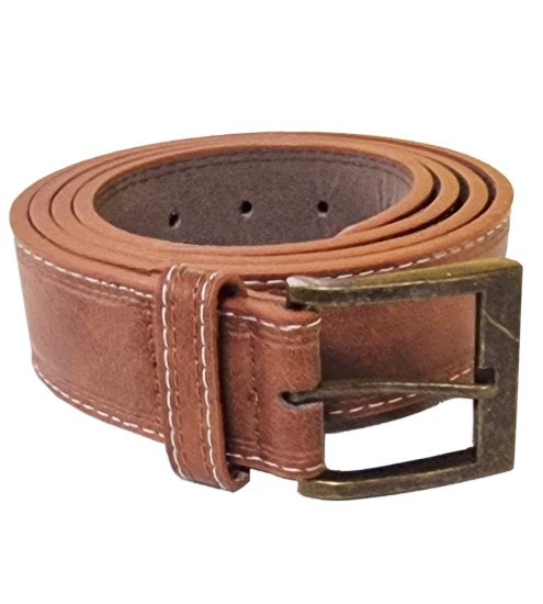D555 Dylan Tan Bonded Leather Belt - Bælter - Store Bælter - W40-W70/2XL-8XL