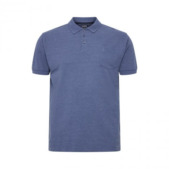 North Latitude Polo Blue Melange - Polotrøjer - Polotrøjer 2XL-8XL